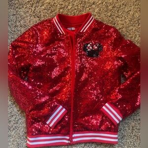 Minnie Mouse sequin Disney jacket, size 7/8 sparkly